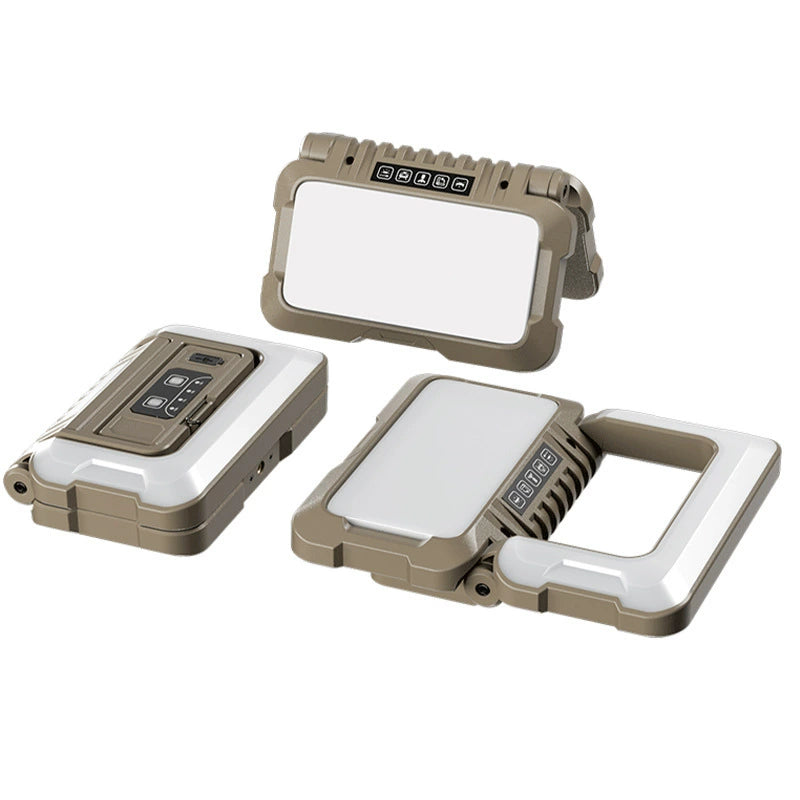 Solar Powered Camping Lantern – Foldable LED Outdoor Light with Power Bank